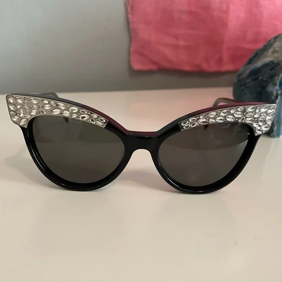 EUC Wildfox crystal-embellished sunglasses